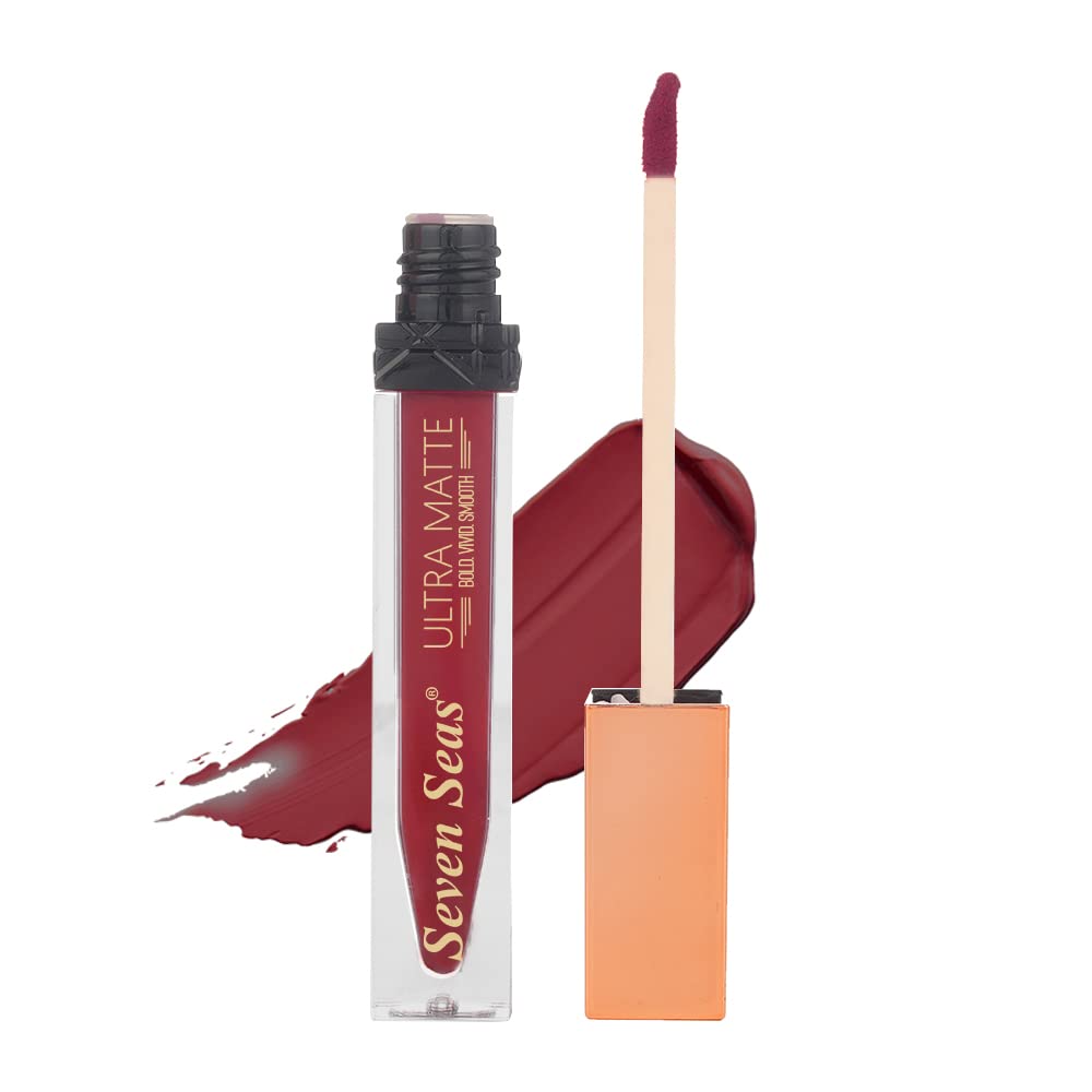 Seven Seas Ultra Matte Liquid Lipstick Trendy Nude Shade (Old Brick)