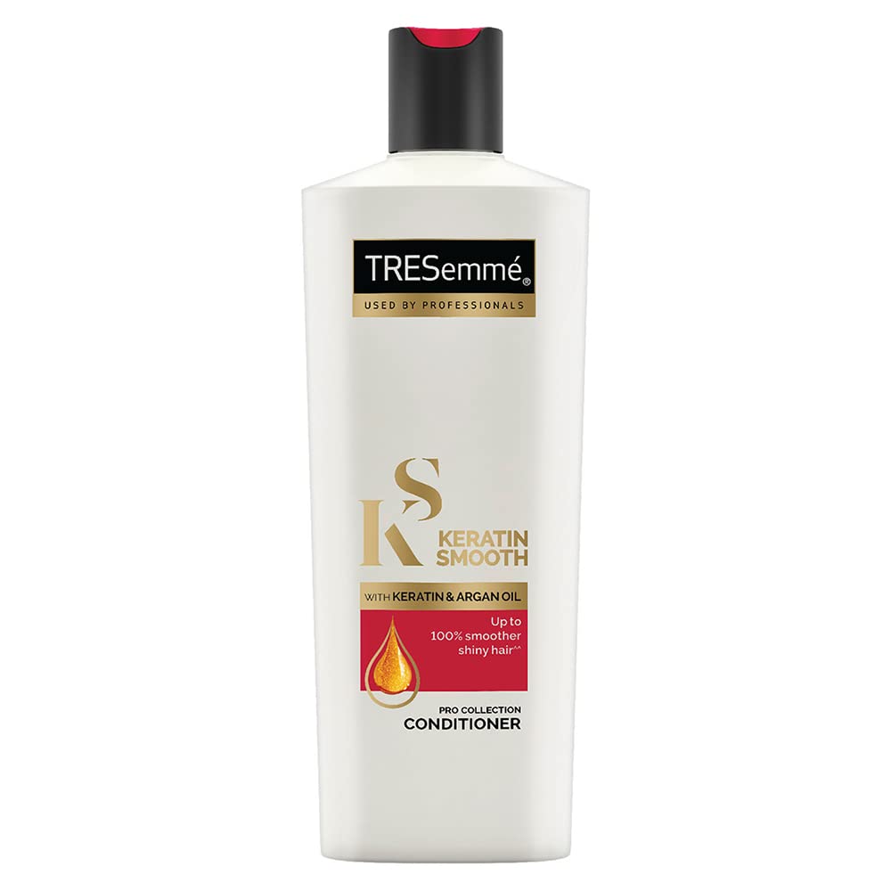 Tresemme Hair Fall Defence Shampoo, With Keratin Protein, Upto 97% Less Hair Breakage, 1 Ltr & TRESemme Keratin Smooth Conditioner 190 ml