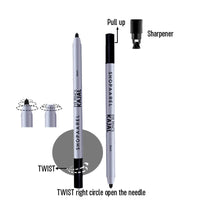 SHOPAAREL Matte Eye Kajal Pencil Super Black, Smudgeproof & Waterproof (Black 02)