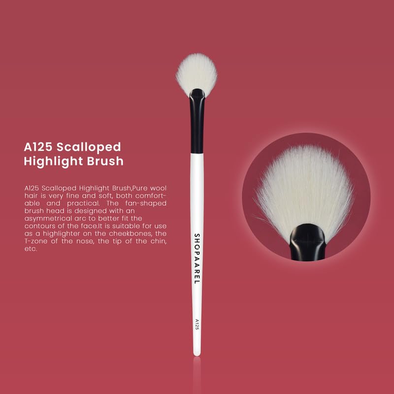 SHOPAAREL A125 - SCALLOPED HIGHLIGHT BRUSH