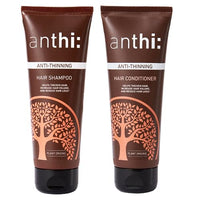 anthi: Anti-Hair Thinning Shampoo & Conditioner Combo-Shampoo 100 ml + Conditioner 100 ml | For Thinning Hair| Hair Thickening & Volume Boosting| Sulphate & Paraben Free| 200 ml