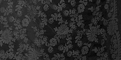 AKSHAR LLC Women's  Embroidered Chiffon Dupatta