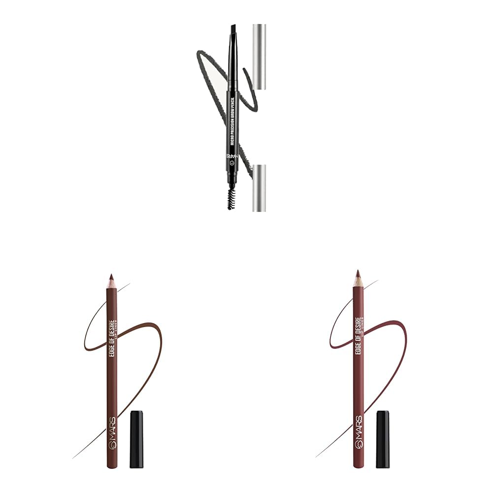 MARS Brow Pencil, Matte Liner Black, Brown