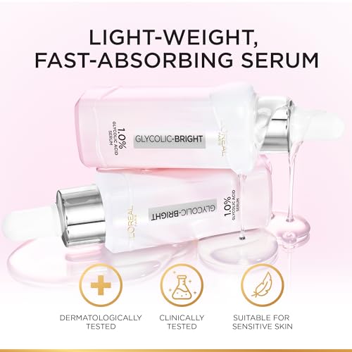 L’Oréal Paris Glycolic Bright & Anti Dark Spot Face Serum, Instant Glow 15 ml