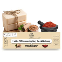 HarGhar Sandalwood & Saffron Bath Soap, 200g, Pack of 2, Handmade, Paraben Free