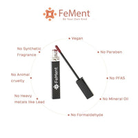 FeMent Clean Beauty Matte Liquid Lipstick For Women, Highly Pigmented, Long Lasting, TransferProof, Lip Makeup, Smudge Proof - 6.5 ML (GOAT)