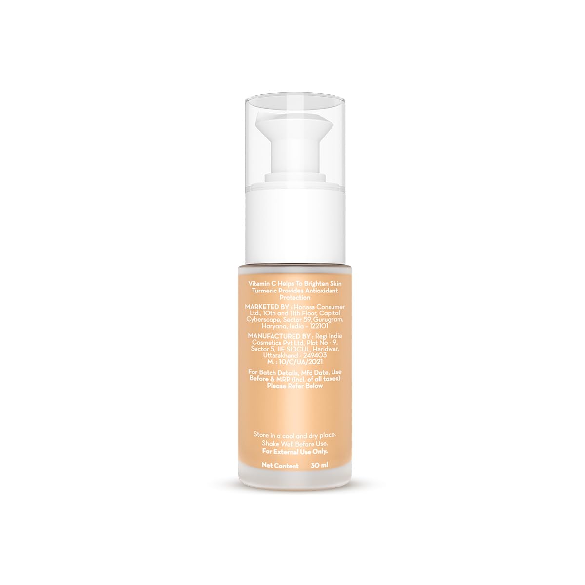 Mamaearth Hydra-Glow Full Coverage Dewy Finish Liquid Foundation With Vitamin C & Turmeric- 30 Ml|Full Coverage|Gives 3X Instant Glow|12-Hour Long Stay & Hydration|Spf 35|Non-Drying (02 Crème Glow)
