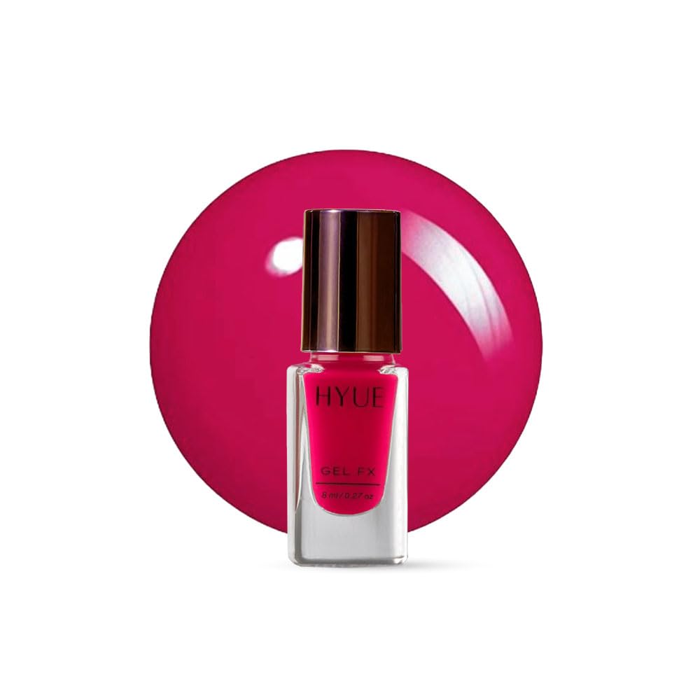 HYUE Gel FX Nail Paint | Spring-Summer Pastels | 8 ml x 5 | Ultra-Glossy Shine | Long-Lasting Wear | Chip-Resistant Formula | Quick-Drying | High-Impact Glossy Finish | Available in 22 Shades