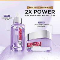 L'Oreal Paris Day Cream for Women, Hydrates and Replumps, For Radiant Skin, Revitalift Hyaluronic Acid, 50ml