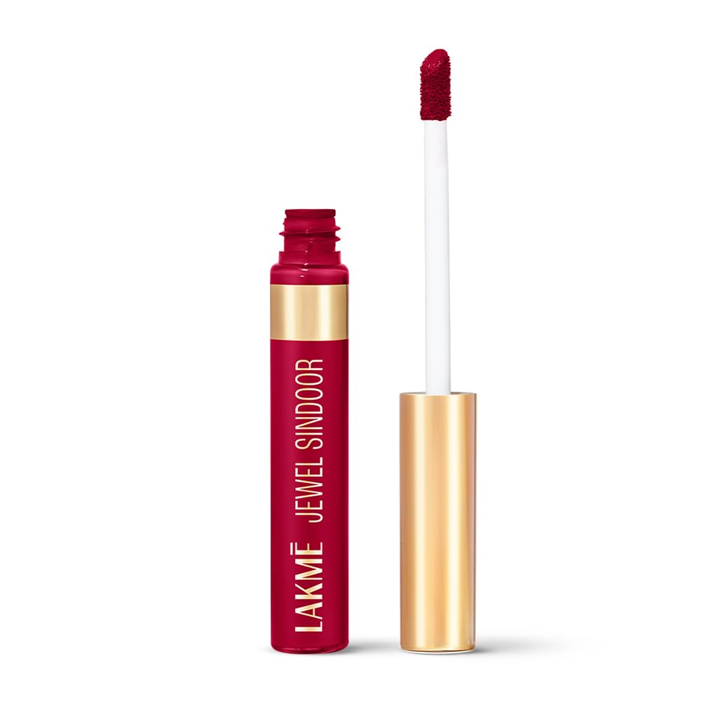 Lakmé Jewel Sindoor, Maroon, Quick Drying, Long Lasting, Liquid Sindoor, 4.5 ml