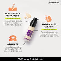 2.Oh! Italian Hair Repair Serum In Crème | For Dry Frizzy Hair with Active Repair Catalysts | Prevents Frizz and Breakage | Hair Serum for Women and Men | Keratin, Argan Oil | Lightweight, Non-Greasy