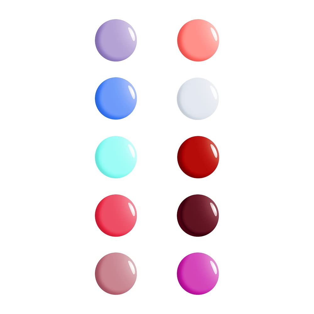 STARSTRUCK BY SUNNY LEONE Glossy Nails Polish Combo Pack of 10 (10 ML) | Smooth Texture, High Gloss 18.1 x 13.8 x 11.8 cm