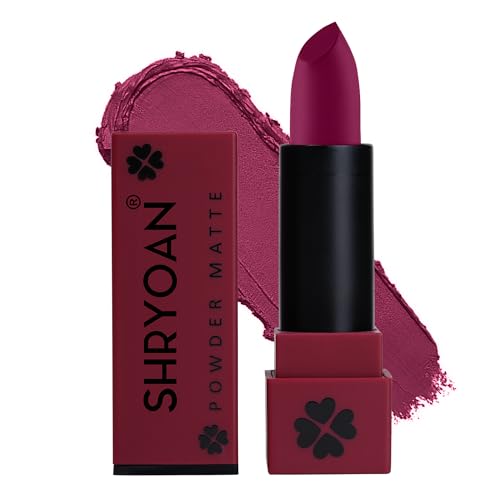 Shryoan Powder Matte Lipstick with Moisturizing and Hydrating Formula | For Every Day Use (3.2g) (Shade-15, Shade-15)