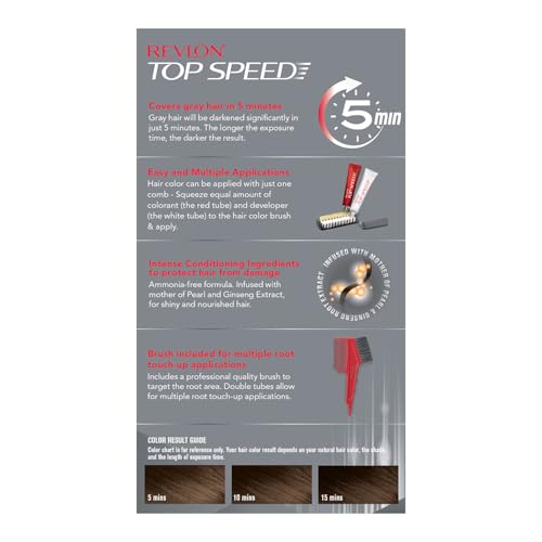 Revlon Top Speed Hair Color - Men -Natural Brown 60M