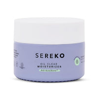 Sereko Oil Clear Face Moisturizer with NMF for Oily & Acne-Prone Skin | Controls Oil, Dehydrated Skin, Soothes Redness & Improves Texture | Lightweight, Non-Greasy Formula | Acne Cream 50ml
