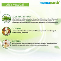 Mamaearth Aloe Vera Gel for Skin & Hair | With Pure Aloe Vera & Vitamin E | Hydrates Skin | Soothes Irritated Skin | Keeps Scalp Healthy | For Men & Women | 300 ml