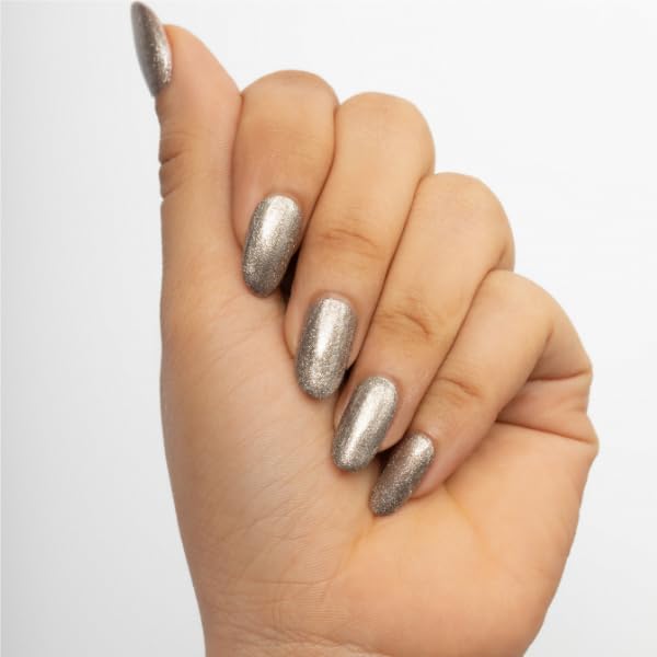 HYUE Gel FX Nail Paint | Metallic | 8 ml x 3 | Mercury Retro-Gold Mine-Icy Silver | Ultra-Glossy Shine | Long-Lasting Wear | Chip-Resistant Formula | Quick-Drying | High-Impact Glossy Finish