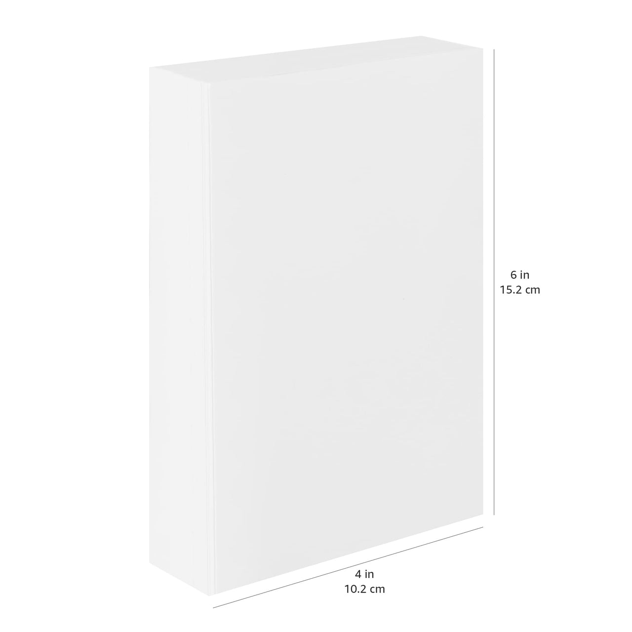 Basics Photo Paper, Semi Glossy, 4 x 6 Inch, Pack of 100 Sheets, 300g/m², White