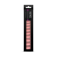 RENEE See Me Shine Lip Gloss - Oh Boy Brown 2.5ml - Glossy, Non Sticky & Non Drying Formula & RENEE Long Stick On Nails L MTN 01| 24 Reusable Artificial Fake Nail Set| Lightweight & Long Lasting