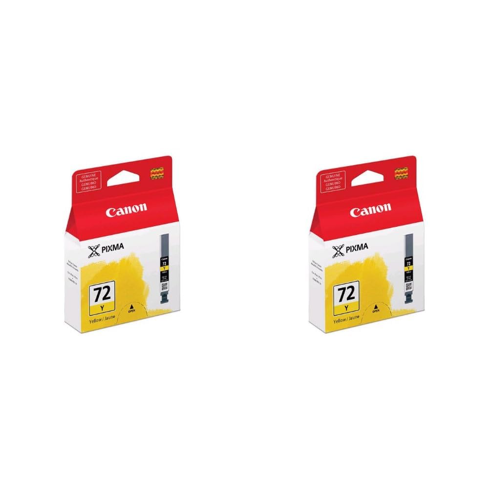 Canon PGI-72 Yellow Compatible to PRO-10 Printers (Pack of 2) 1 Count (Pack of 2) Ink