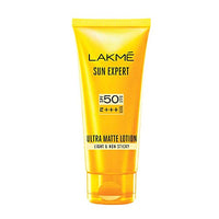 LAKMÉ Rose Face Powder, Matte For Oily Skin, Soft Pink, 40g & Sun Expert SPF 50 PA+++ Ultra Matte Lotion, 50ml