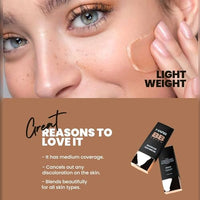 MARS BB Cream Lightweight Foundation | Blendable BB Cream for Women(30 ml) (Tan) Matte Lip Liner Set of 10 | One Swipe Smooth Application | Long Lasting Lip Pencil | Multicolor (1.4g x 10)