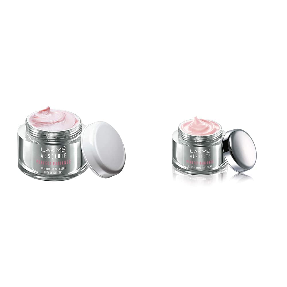 Lakmé Absolute Perfect Radiance Skin Brightening Day Crème, 28 g And Skin lightening/Brightening Night Creme 50 g