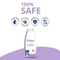Softsens Baby Powder|Enriched with Patchouli & Olive|Soothes & Moisturises Baby’s Skin|Mild,Dermatologically Tested,Hypoallergenic & Paraben-Free|400g (Pack of 2)