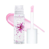 Shopaarel Little Flower Lip Gloss, Lip Gloss, Infused with Real Flower Seed Oil and Fruit Oils, Floral Fragrance, Glossy finish, Long-Lasting, Non-Sticky, Fuller & Plump Lips-8 Gm, Bubble