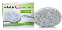 Vaadi Herbals Elbow Foot Knee Scrub With Almond And Walnut Scrub Soap, 75g (Pack Of 6)