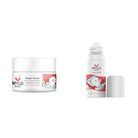 Mylo Baby Natural Diaper Rash Prevents - 50 gm & Mylo Baby Tummy Roll On (40ml) Heals Cream Formula Gentle | Made Safe Certified | with Hing & Saunf | Relieves Gas & Colic | Reduces Acid Reflux