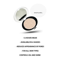 SHOPAAREL True Matte Compact Powder that Protects Skin from Sun, Absorbs Oil, Sweat and helps you to stay fresh (01)