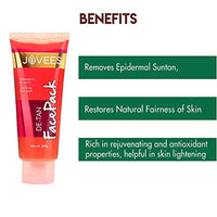 Jovees Herbal Face Care Combo | De-Tan Facewash 120ml, Scrub 100ml, Pack 100g, Lotion 60ml | Tan Removal