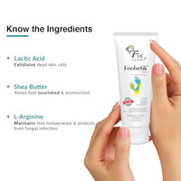 Fixderma Foobetik Cream, Foot cream, Foot care, For Dry & Cracked Feet, Moisturizes & Soothes Feet, Heel Repair, For Calloused, or Chapped Skin, Paraben Free 100gm