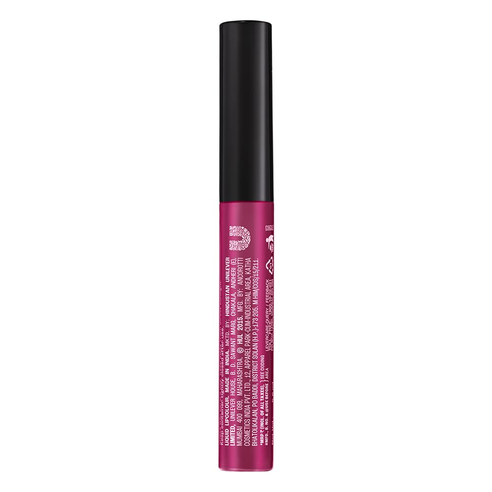 Lakmé Forever Matte Liquid Lip, 16Hr Lipstick, Lightweight & Transferproof - Red Wine, 5.6Ml