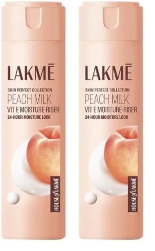 LAKMÉ Peach Milk Moisturizer Body Lotion 60 Ml (Pack of 2)