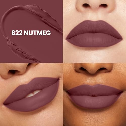 Seven Seas Creamy Matte Long Stay Lipstick | Smooth Glide | Waterproof & smudge proof lipstick | High Rich colors Matte Finish Lipstick (NUTMEG, 3.5g)