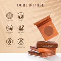 Just Herbs Nourishing Pressed Bronzer Liquorice + Cica for Face Makeup 3.5g (Honey, 3.5)