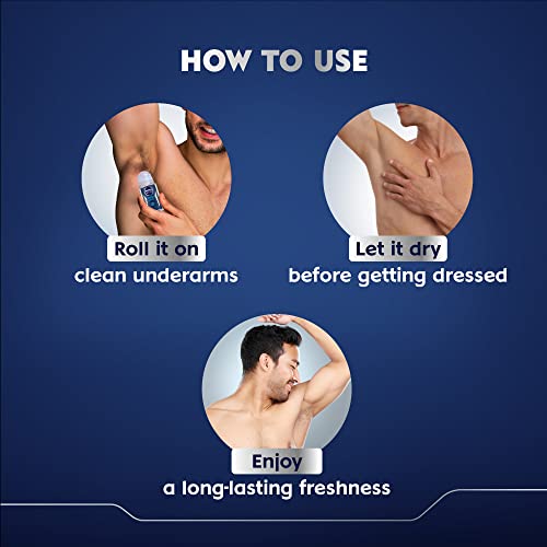Nivea Fresh Active Deodorant Roll On For Men, 50ml (Pack of 2)