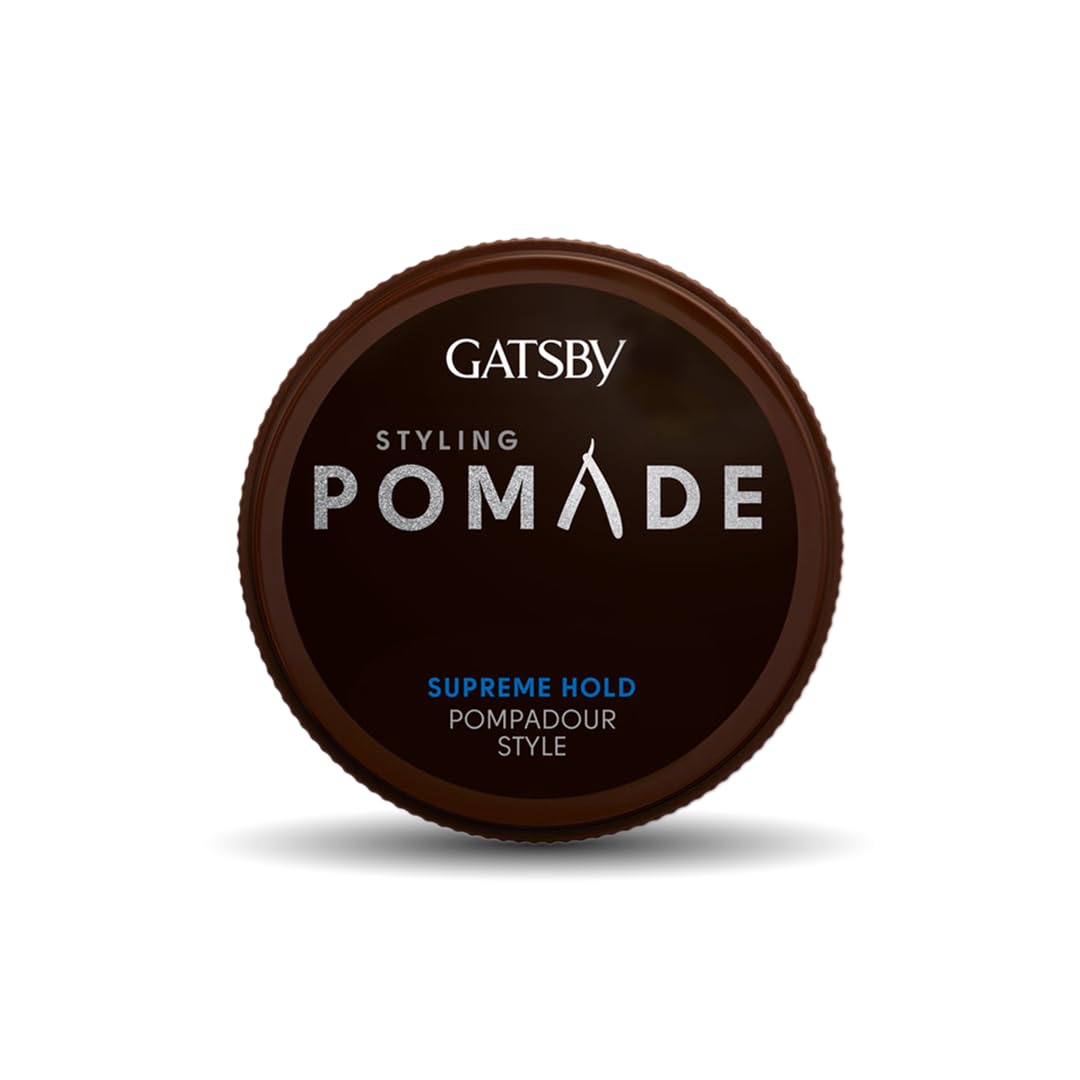 GATSBY Styling Pomade Wax Supreme Hold, 75 g,Brown