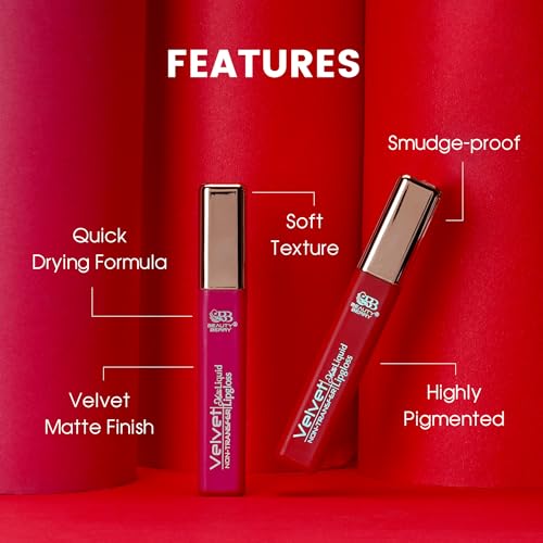 Beauty Berry Velvet Non Transfer Liquid Lipstick for Women (Play Date)