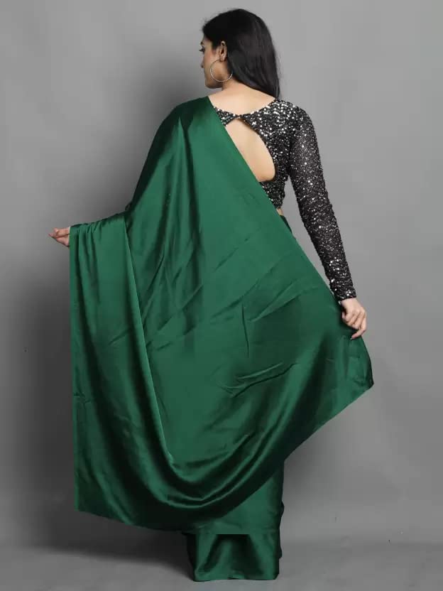 Regolith Designer Sarees for Women 's  Georgette ready to wear sarees for women With Fancy Saree Blouse Piece