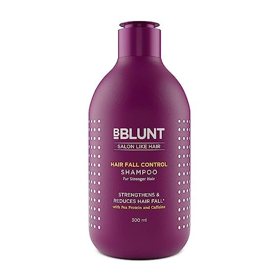 BBLUNT Hair Fall Control Shampoo & Conditioner Combo with Pea Protein & Caffeine for Stronger Hair - (300 ml + 250ml)