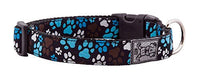RC Pets 3/4 Inch Adjustable Dog Clip Collar, Small, Pitter Patter Chocolate