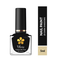 Olivia Nail Paint for Glossy Finish - 5ml (20 Dark Shadow)