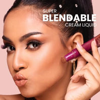 Typsy Beauty | Silk Cushion Liquid Highlighter Wand - Diamond Fizz - Champagne toned | Cushion Tip Applicator | Formulated in Italy | Lightweight & Buildable | Luminous Glow | Easy to Use | 15ml