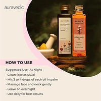 Auravedic Kumkumadi tailam for face Kumkumadi face oil for glowing skin & Nalpamaradi thailam 100 ml pack of 2 kumkumadi oil for face serum pigmentation serum face body oil after bath for daily use