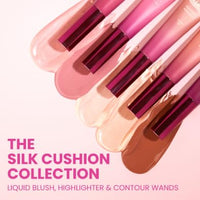Typsy Beauty | Silk Cushion Liquid Highlighter Wand - Diamond Fizz - Champagne toned | Cushion Tip Applicator | Formulated in Italy | Lightweight & Buildable | Luminous Glow | Easy to Use | 15ml