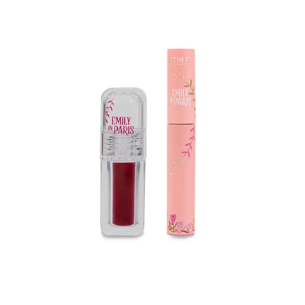 Tint Cosmetics Pack of 2 Makeup Set, Lip and Cheek Tint 5ml, Long-Lasting Stain, Easy Application, Non-Drying & Transfer-Proof & Black Liquid Eyeliner 10ml, Waterproof, Smudge-Proof & 18-Hour Wear, Suitable For Skin Types