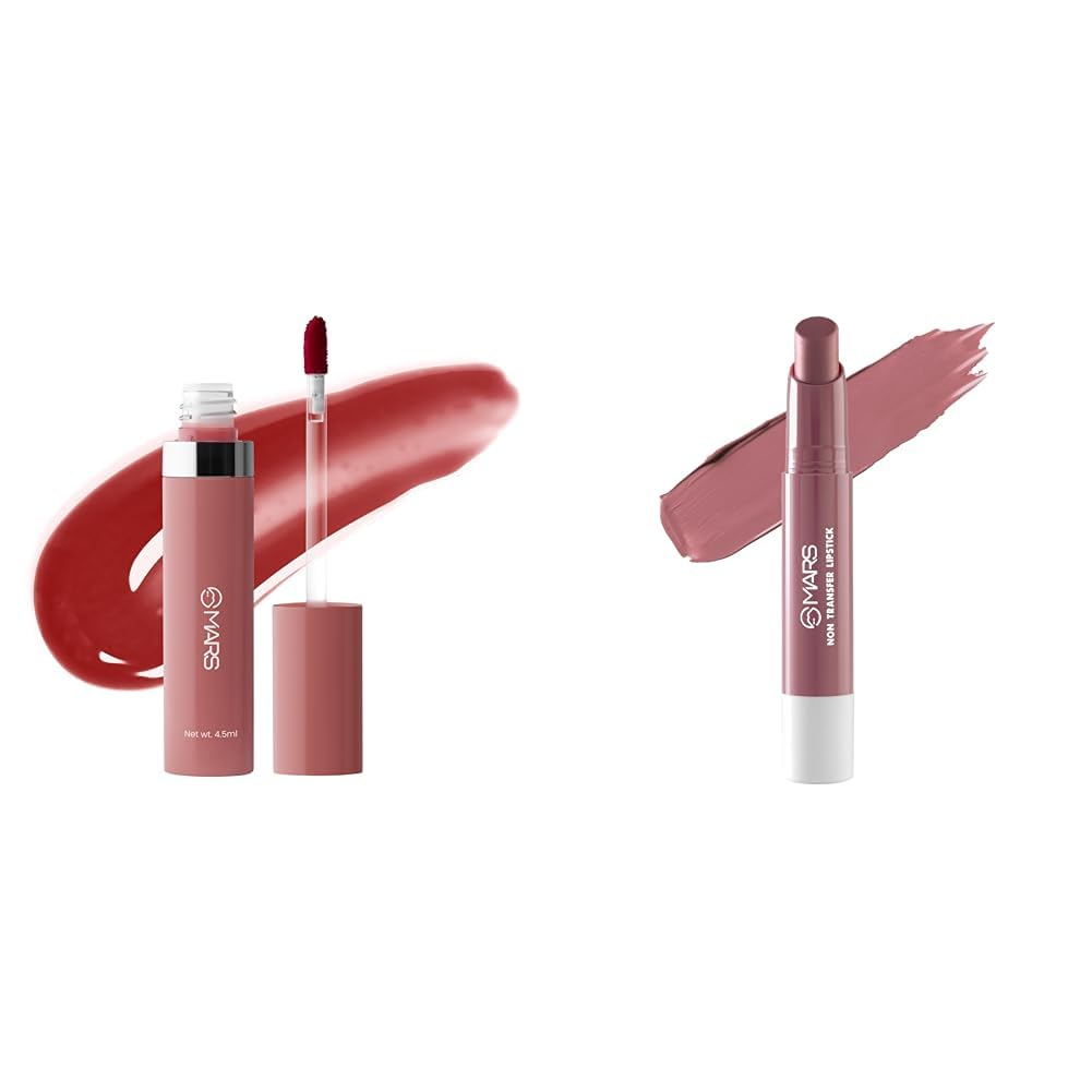 MARS Drip Lip Mist for Women (4.5 ml) (05-Cranberry Drip) Matte Super Stay Lipstick | Up to 12 Hours Long Lasting | Smudge Proof and Waterproof Lipstick for Women (2.6 gm) (14-ENCHANTED)